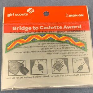 GIRL SCOUTS - NEW Girl Scout Bridge To Cadette ARC patch, iron on